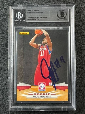 Autógrafo auténtico JRUE HOLIDAY BGS BAS 2009-10 PANINI # 367 ROOKIE AUTO RC Foto 1 de 2