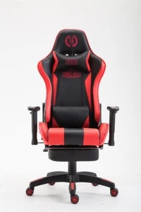 Bürostuhl Kunstleder rot schwarz Chefsessel Gaming Gamer Stuhl Zockersessel NEU - Bild 1 von 8
