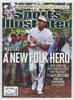 Bubba Watson Signed Sports Illustrated Magazine The Masters Auto Golfer JSA COA - Image 1 of 2