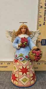 Jim Shore Heartwood Creek Angel Bouquets Of Happiness 2012 Figurine 4033805 - Picture 1 of 12