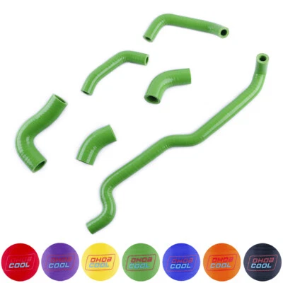 Kit de manguera de radiador de silicona verde para Kawasaki Vulcan VN900 VN 900 2007 2008 2009 Foto 1 de 4