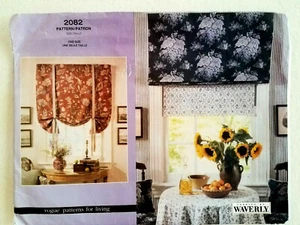 Vogue 2082 Waverly ROMAN window SHADES pattern home dec 1997 Uncut FF  - Picture 1 of 5