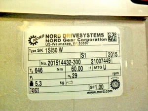 NORD DRIVESYSTEMS - SK 1S150W - relación 60:1 - 1"" orificio hueco - eje 5/8"" - nuevo - Imagen 1 de 6