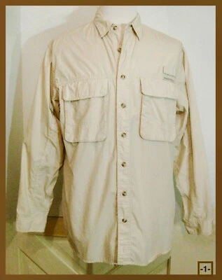 EX-OFFICIO Men's  L/S Insect Shield-Repellent Vented Shirt Neutral Beige Lg. - Image 1 of 4