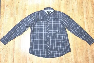 Harley Davidson Shirt Mens 2XL Long Sleeve Button Up Grey Plaid Motor Biker - Picture 1 of 8
