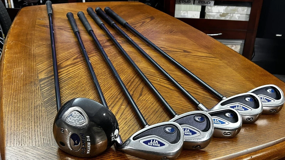 Callaway Iron Set 6 Pcs  Hawk Eye VFT System 60 6, 8, 9, P, S and Big Bertha 10 - Image 1 of 4