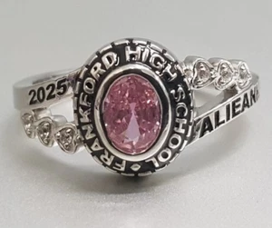 Squisito Anello Classe Personalizzato Regalo Laurea Scuola Superiore per Uomo Donna 2025 - Foto 1 di 10