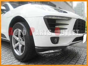 Unpainted Front Bumper Add-on Splitter Lip Fit For 2015-2016 Porsche Macan S - Picture 1 of 2
