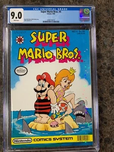 Super Mario Bros. #4, CGC 9.0, Key! Nintendo NES Comic Book - Picture 1 of 2