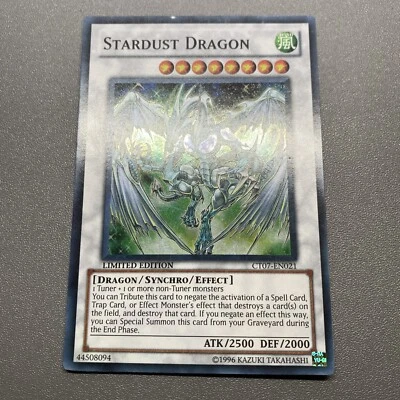 Yu-Gi-Oh! Stardust Dragon Limited Edition Super Rare CT07-EN021 MP - Image 1 of 4