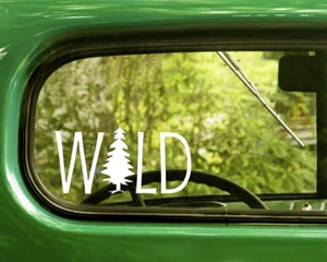 2 WILD TREE DECALs Sticker Nature For Car Truck Window Bumper Laptop RV 4x4 - Picture 1 of 1