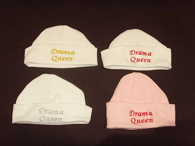 Baby 100% хлопок, вышитые персонализированные шапка с изречение истеричка - Изображение 1 из 4