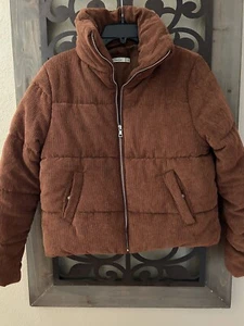 2 Chaqueta tampón de pana Bella Boutique completamente forrada L Rust - Imagen 1 de 5
