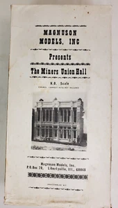 Magnuson Models #M-502 ""The Miners Union Hall"" Maßstab HO Modellbausatz geöffnete Box - Bild 1 von 19
