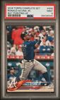 2018 Topps Complete Set 698 Ronald Acuna Jr. Rc Bat Pointing Up Psa 9
