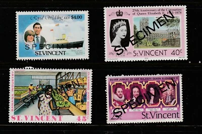 St. Vencent Scott # 428, 489, 528 y 831 muestras MNH Foto 1 de 2