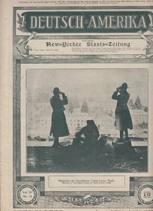 Deutsch-Amerika New-Yorker Staats-Zeitung 1918 Krieg Fotos Berichte Werbung USA - Picture 1 of 5
