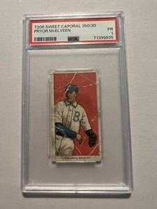 1909-11 T206 PRYOR MCELVEEN PSA 1 BROOKLYN SWEET CAPORAL 350/30 NEW SLAB