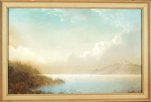 George Douglas Brewerton (American, 1827-1901) Seascape Pastel Painting - Picture 1 of 6