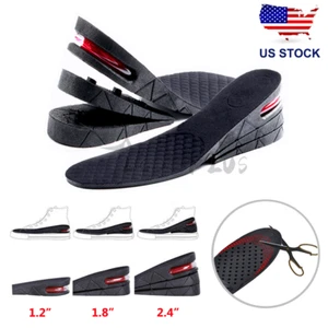 Men Women Shoe Insole Invisible Height Increase Heel Lift Taller Inserts Pad US - Picture 1 of 11