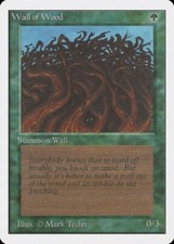 Wall of Wood Unlimited HEAVILY PLD Green Common MAGIC GATHERING CARD ABUGames