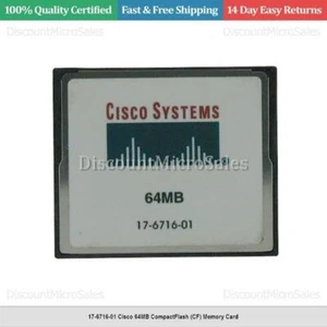 17-6716-01 Cisco 64MB CompactFlash (CF) Memory Card - Picture 1 of 1