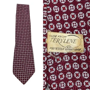 Corbata de cachemira roja vintage años 40 50 ICI terileno mod años 40/50 - Imagen 1 de 6