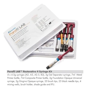 Parafil Lab 4 Syringe Kit 4 x 4.5 gr syringe (A2,A3,A3.5,B2) ZIRCONIUM COMPOSITE - Picture 1 of 1