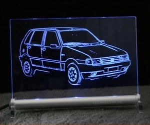Fiat Uno  als  AutoGravur auf LED-Leuchtschild - Bild 1 von 1