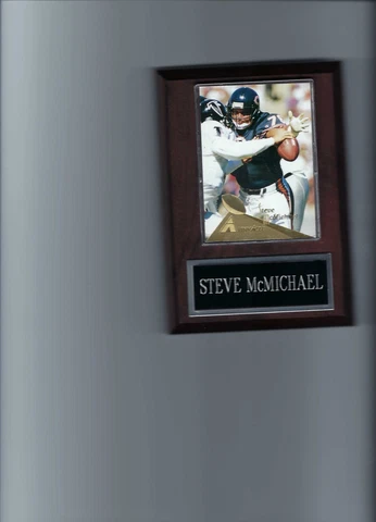 STEVE McMICHAEL PLAQUE CHICAGO BEARS FOOTBALL NFL   C2 Cover