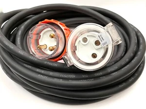 32 amp 3pin Round Pin 240v HEAVY DUTY Industrial Extension Lead Cord x 10 Meter - Picture 1 of 12