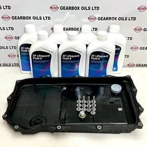 GENUINE JAGUAR F TYPE ZF 8HP90 AUTOMATIC TRANSMISSION GEARBOX PAN SUMP 7L OIL - Picture 1 of 14