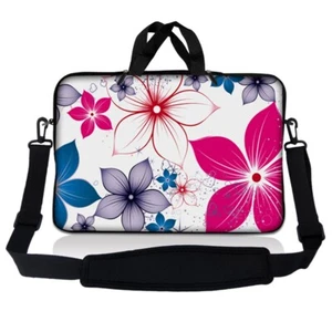 17 Inch Laptop Bag Sleeve Carry Case w/ Shoulder Strap Macbook Acer Asus Blossom - Picture 1 of 3