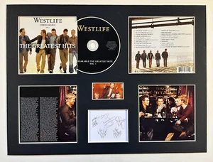 WESTLIFE - Signed Autographed - GREATEST HITS - Album Display Deluxe - Picture 1 of 1