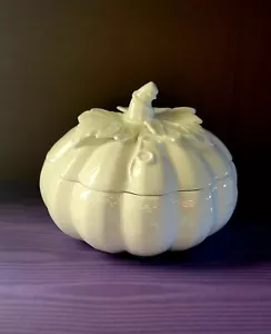 Ceramic Pumpkin White - Picture 1 of 5