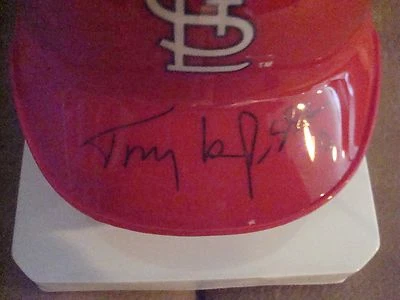 MINICASCO FIRMADO POR TONY LARUSSA AUTOGRAFIADO DE LOS CARDENALES DE SAN LUIS Foto 1 de 2