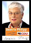Beatrix Philipp Autogrammkarte Original Signiert ## Bc 29243