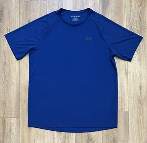 UNDER ARMOUR Men’s The Tech Tee Athletic T-Shirt XXL 2XL Blue - Picture 1 of 10