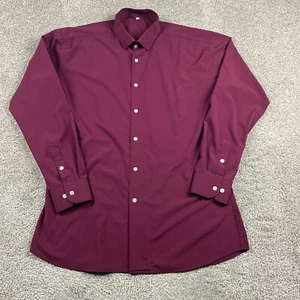 State And Liberty Shirt Mens XXL 2XL Purple Commuter Office Career Button Up - Picture 1 of 10