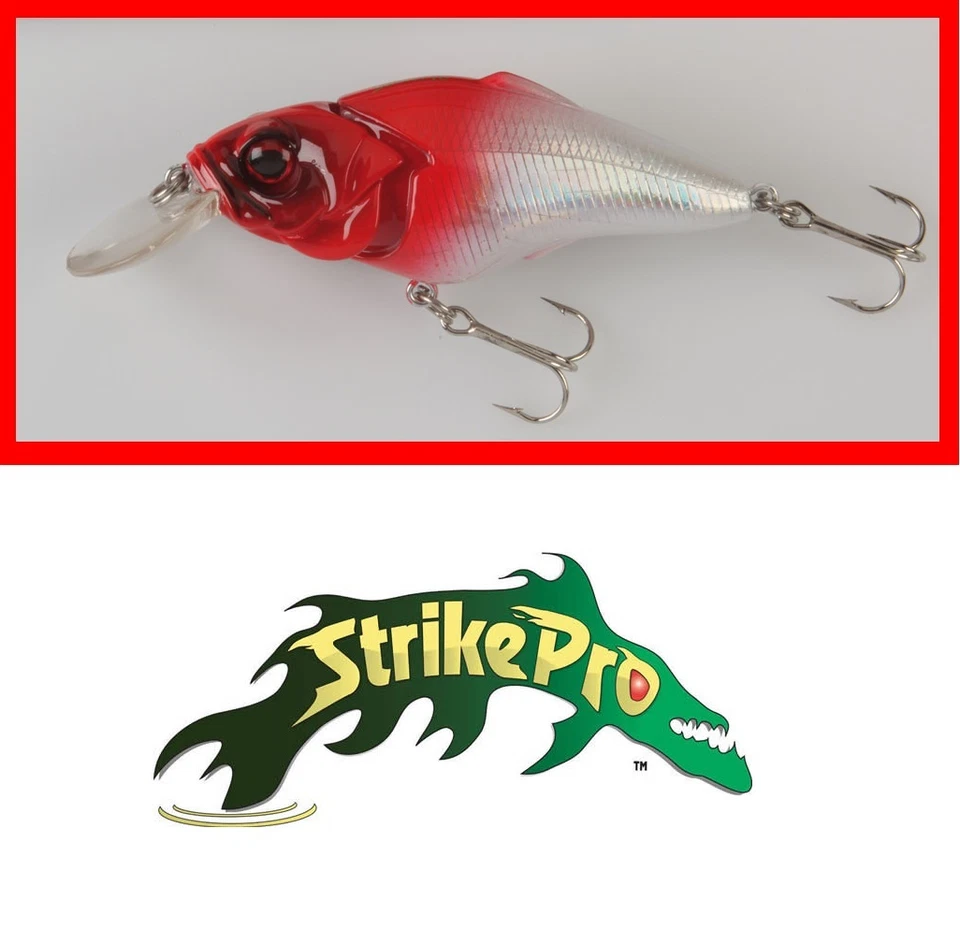 ESCA ARTIFICIALE TESTA ROSSA SNODATO SPINNING TROTA BASS SPIGOLA MARE LAGO PESCA - Immagine 1 di 1