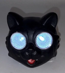 Halloween Gatto Nero Energia Solare Illuminato Decorazioni Halloween 3,6 Pollici Circa - Foto 1 di 4