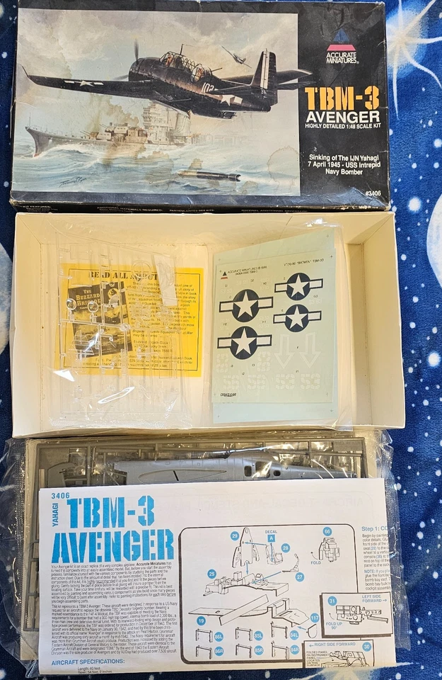 Grumman Avenger TBM-3 Accurate Miniature model kit 1/48 WW2 USA Pacific War - Immagine 1 di 1