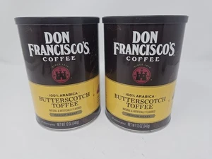 Don Francisco's Butterscotch Toffee Flavored Ground Coffee Lot of 2 Exp 06/13/27 - Picture 1 of 5