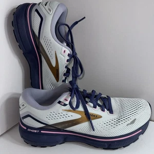 Brooks Ghost 15 Damengröße 7 grau lila pink sportliche Laufschuhe Turnschuhe - Bild 1 von 16