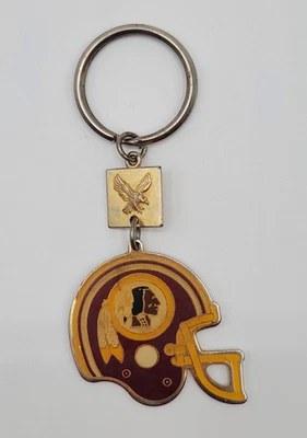Vintage 1988 Washington Redskins Helmet Eagle NFL Football Keychain - Taiwan - Image 1 of 4