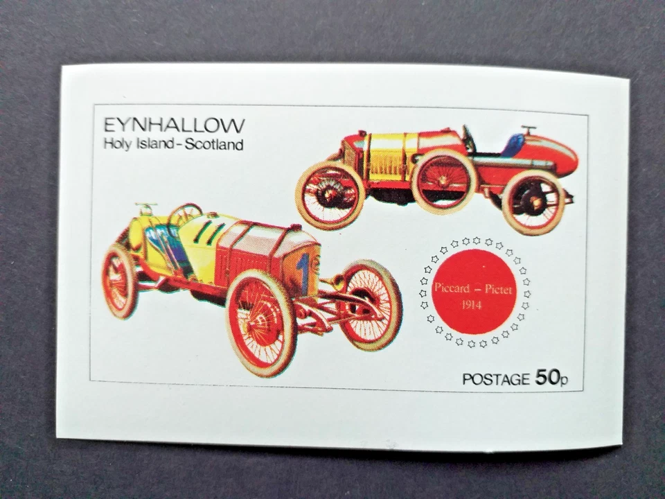 GB Local Stamps;  EYNHALLOW, 50p  Vintage Cars   1974 - Image 1 of 1