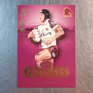 2025 Select NRL Brisbane Broncos Premiers Card PCG13 Jordan Riki - Picture 1 of 2