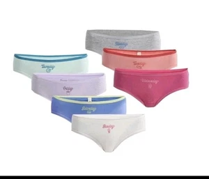 7 paia NO CONFINI donna XL (16-18) cotone hipster vita media giorni della settimana - Foto 1 di 3