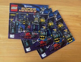 LEGO 6860 DC Super Heroes Batcave - 3 INSTRUCTION MANUALS