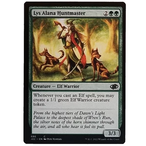 x1 Lys Alana Huntmaster J22 MTG M/NM Common Green Creature Elf Warrior TCG CCG - Picture 1 of 3